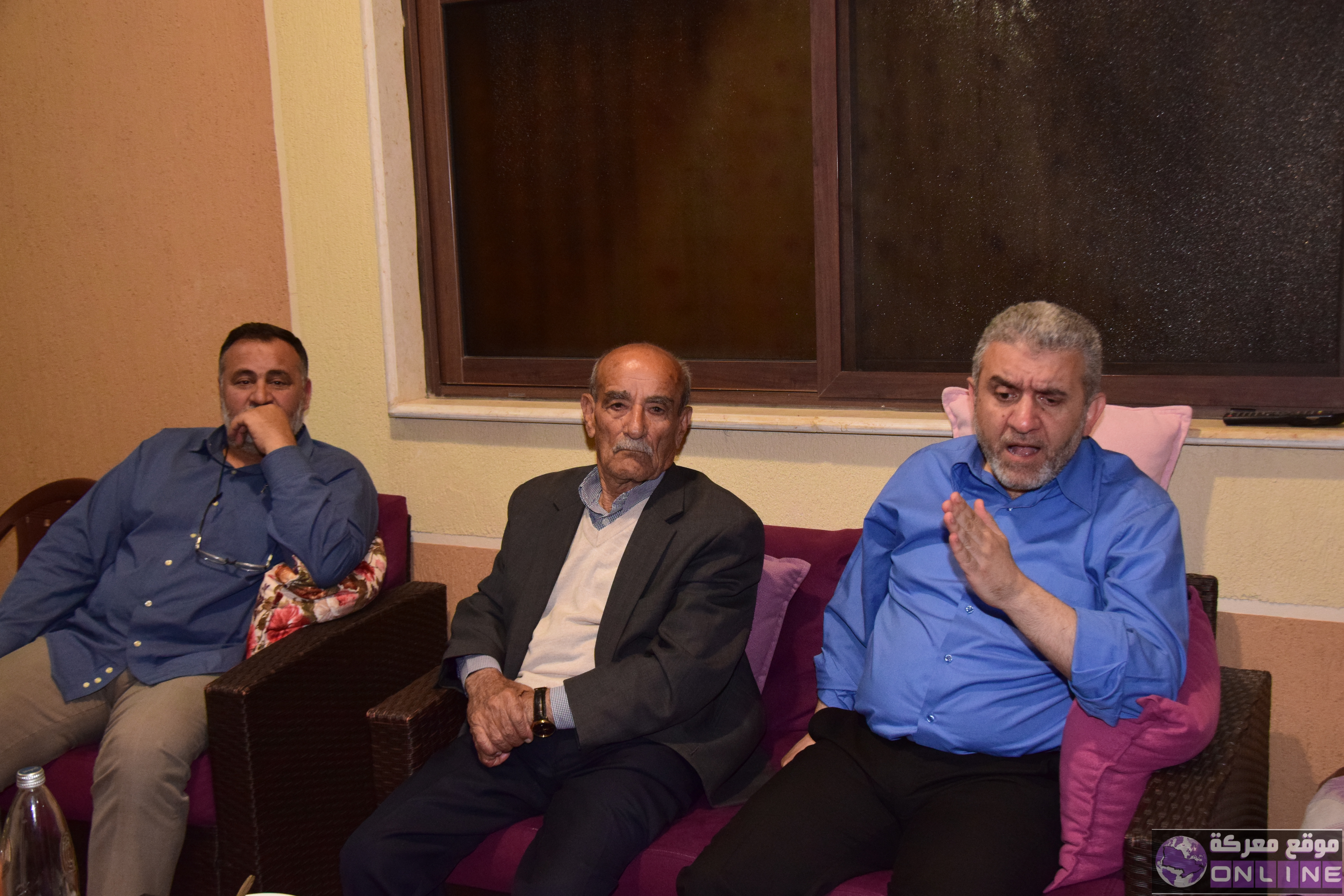 بالصور:وزير العمل في حكومة تصريف الاعمال مصطفى بيرم في ضيافة  رئيس الجمعية الاستاذ  عماد خليل في معركة.